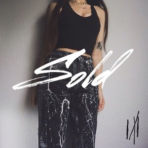 Black Calvin Klein Jeans / Paint Splatter